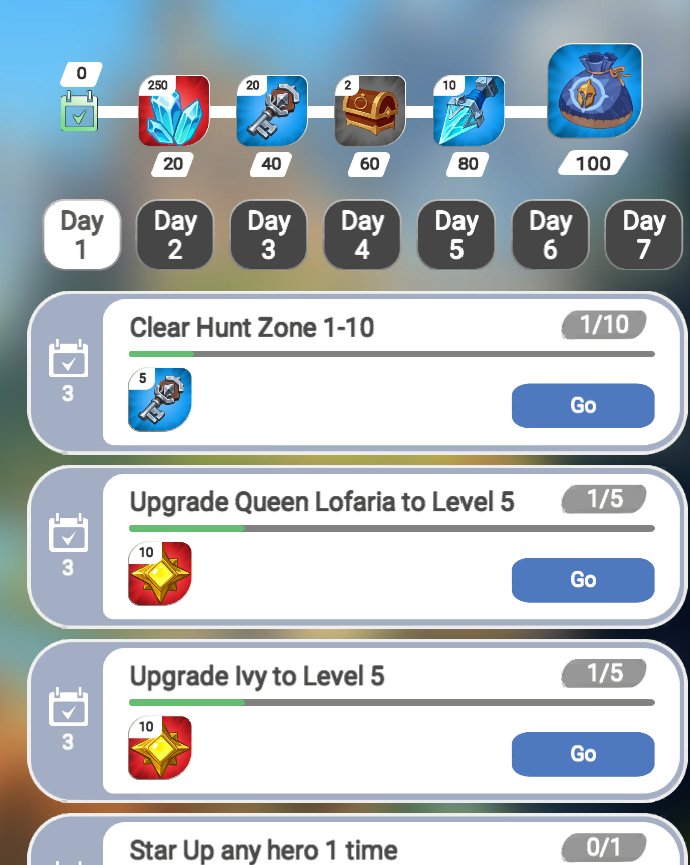 Welcome quests
